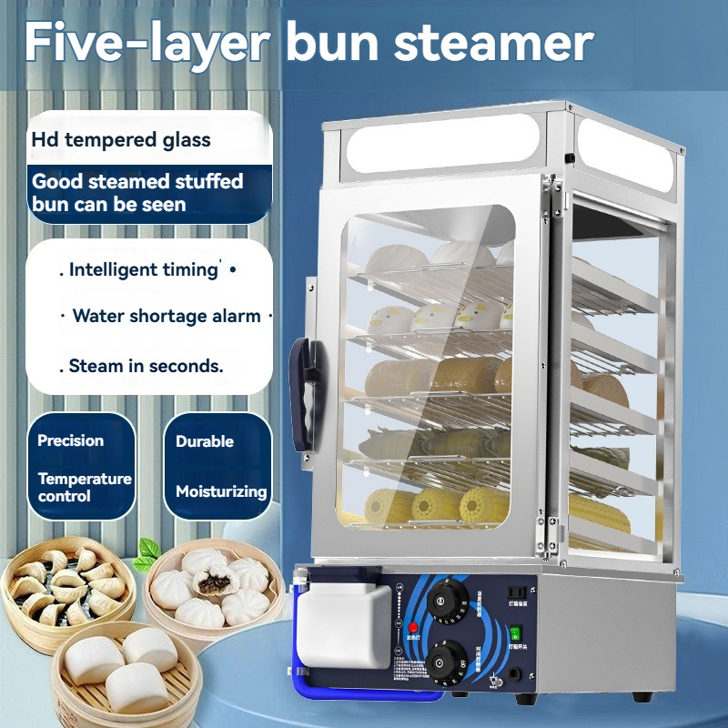 Commercial Steamer Cabinet - Ticari Büfe Marketleri Buharlı Ekmek Teşhir