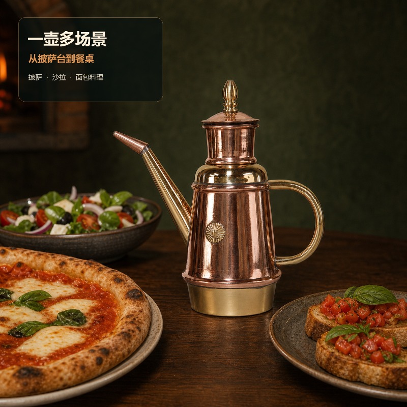Commercial Kitchen Utensils - El yapımı Bakır Yağdanlık İtalyan Geleneksel