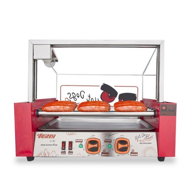 Hot Dog Roller Grill - Otomatik Sosis Izgara Makinesi, Ticari Sosisli