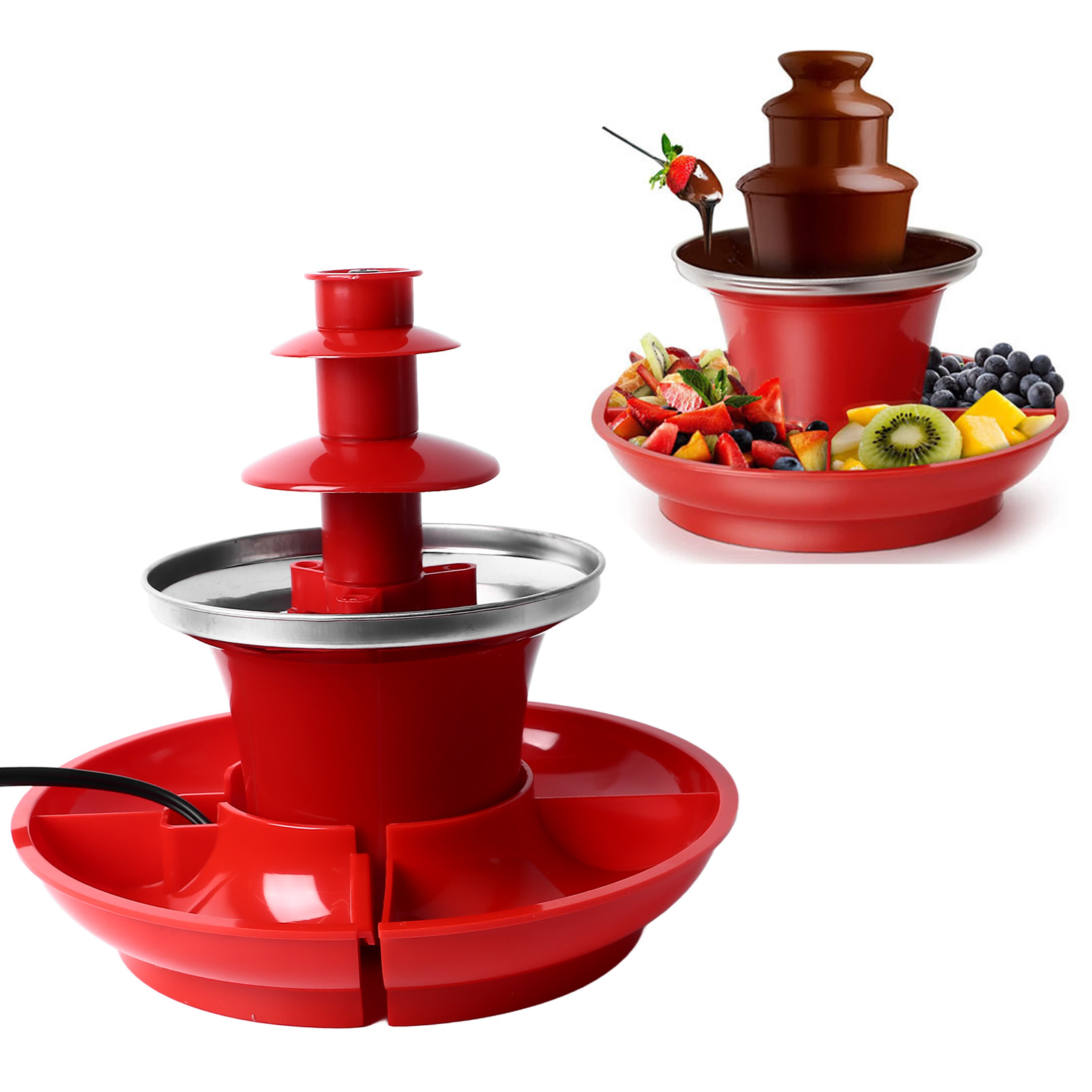 Chocolate Fountain Commercial - 3 Katmanlı Çikolata Sosu Çeşmesi Ayrılabilir