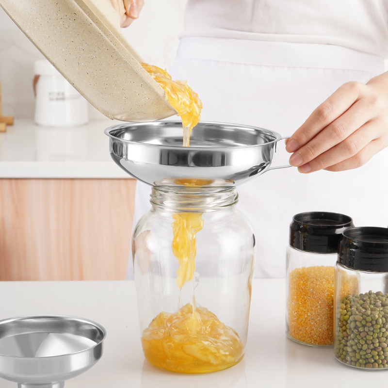 Commercial Kitchen Utensils - Paslanmaz Çelik Geniş Ağızlı Huni Konserve