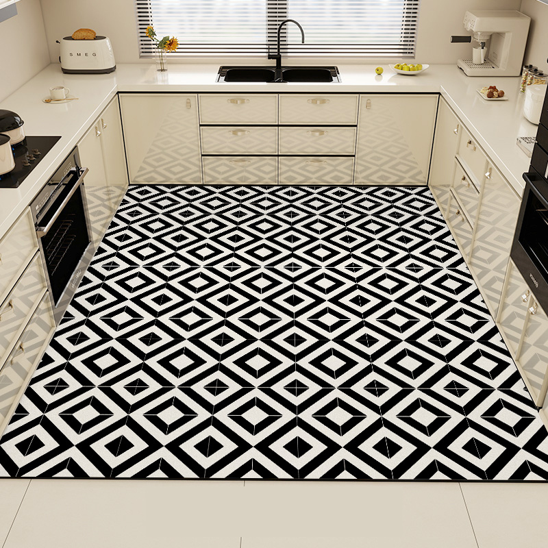 Commercial Kitchen Mats Anti Fatigue - Siyah Mutfak Halısı Pvc Su Geçirmez
