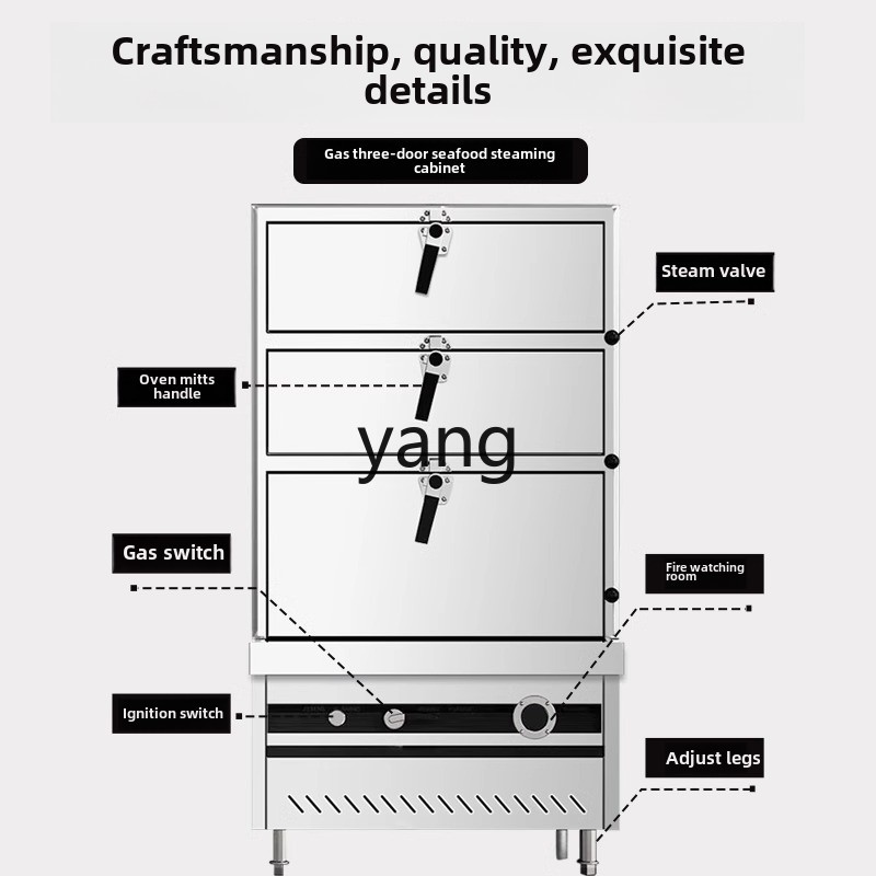 CX ticari üç kapılı gazlı elek - Commercial Steamer Cabinet incelemesi ve fiyatı