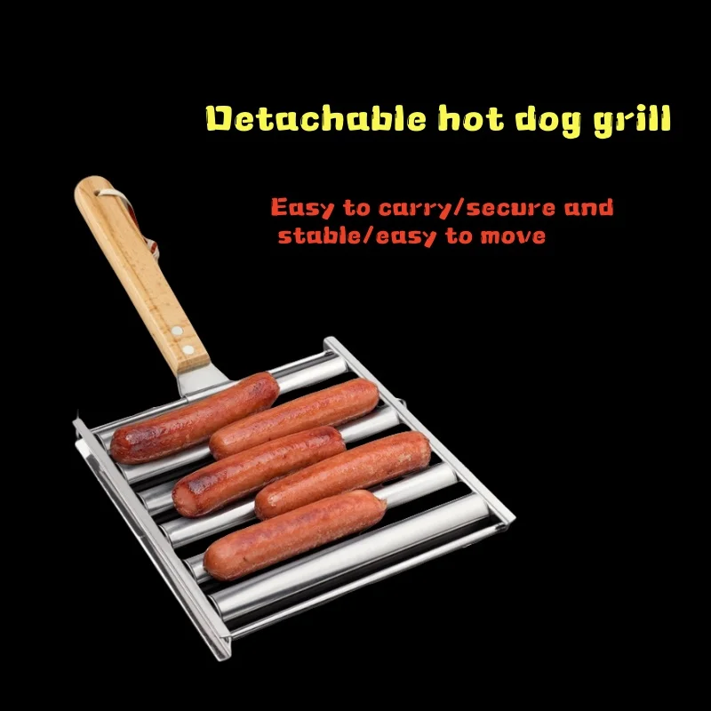 Ekstra Uzun Ahşap Saplı Paslan - Hot Dog Roller Grill incelemesi ve fiyatı