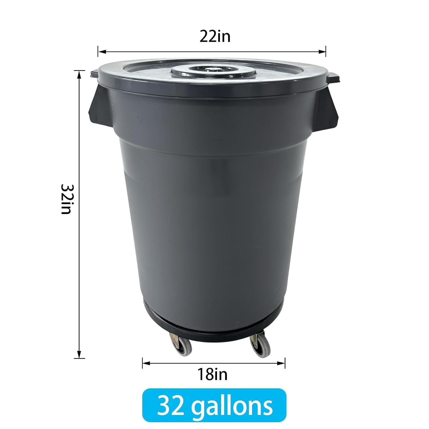 32 Galonluk Dış Mekan Çöp Kova - Commercial Kitchen Bin incelemesi ve fiyatı